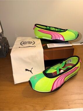 Exclusive Limited Edit Puma,Extra Butter Collab H Ballet Flats Watermelon Soju